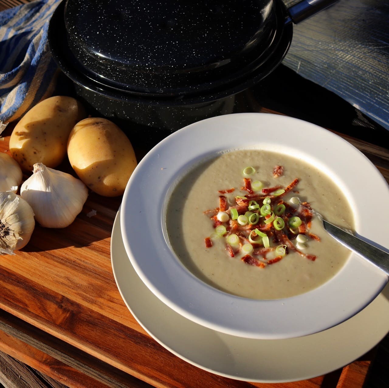 garlic potato soup